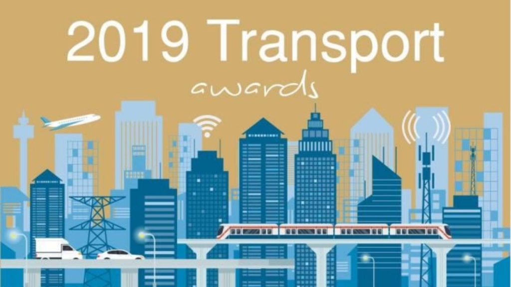 The 2019 Transport Awards logo.